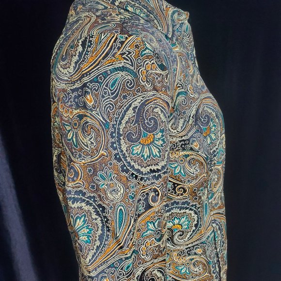 Vintage Brownstone Studios Petites Beautiful Paisley Embroidered Jacket SZ. SP - Picture 5 of 12